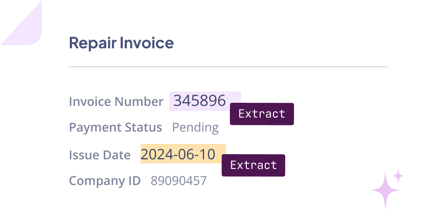 AI invoice abstraction