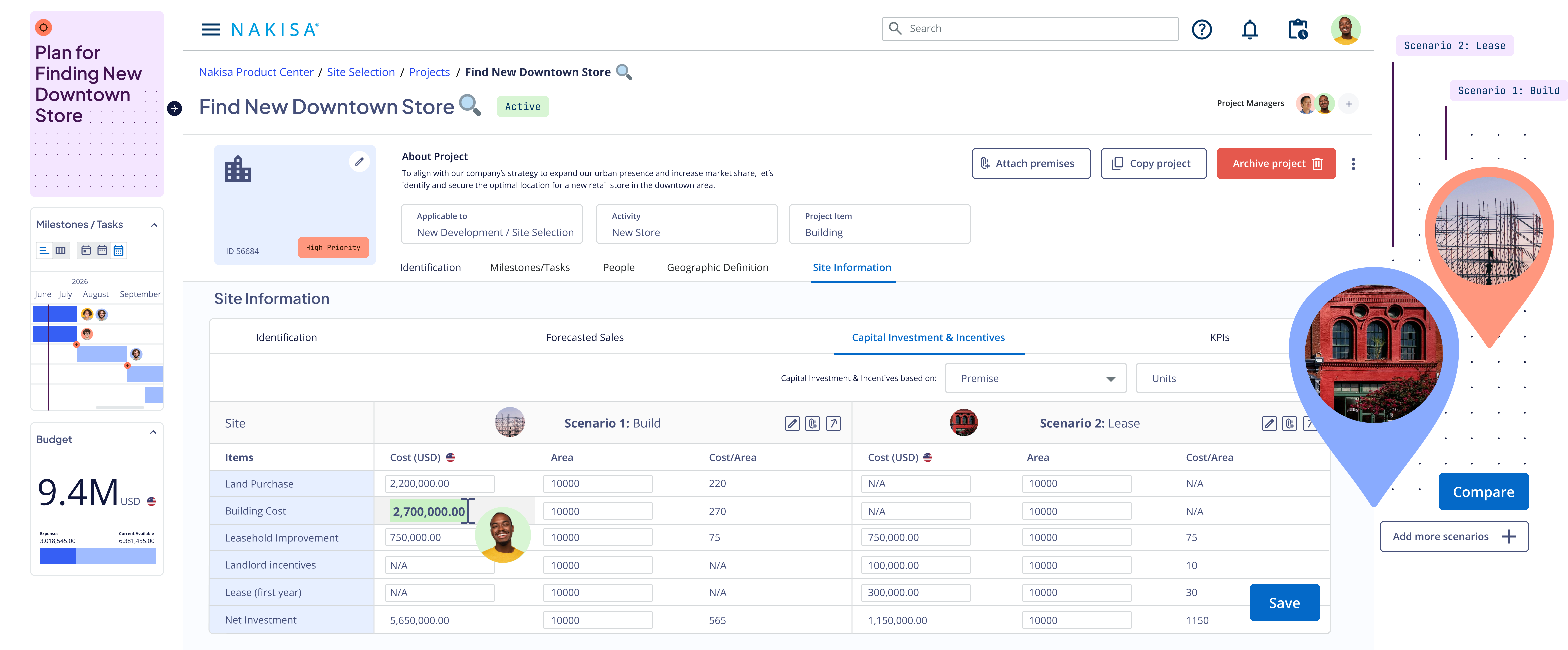 Nakisa’s Capital Project Planning and Management software