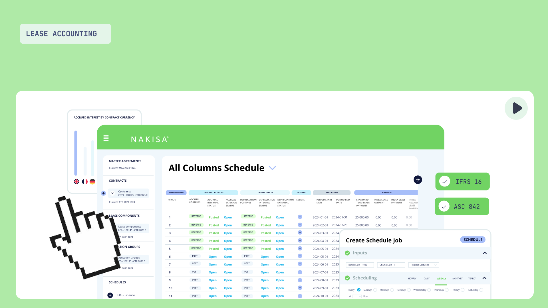 Nakisa lease accounting software (NLA) demo catalog