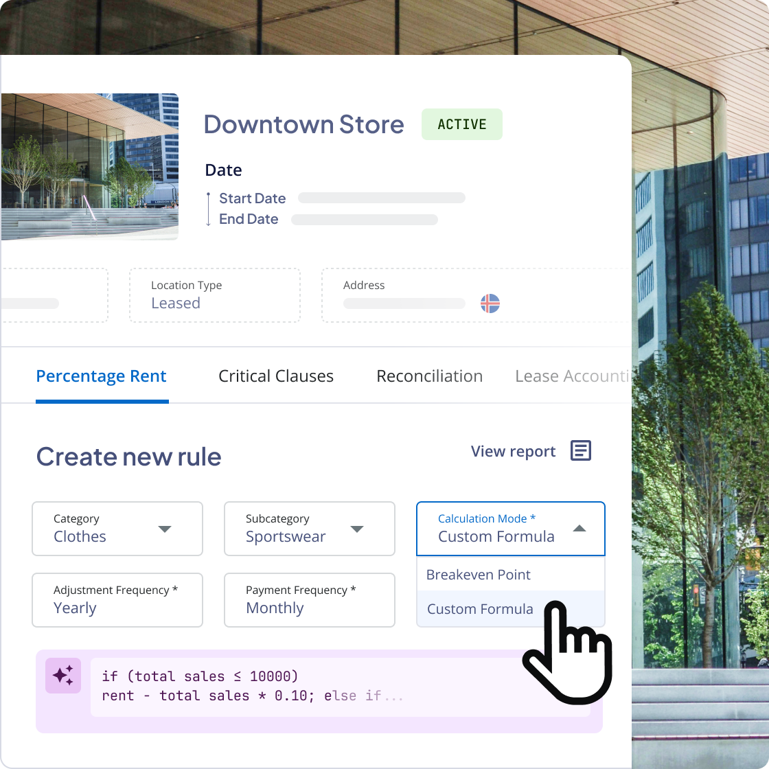 Manage and optimize global retail real estate portfolios.