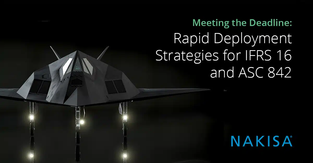 Meeting the Deadline: Rapid Deployment Strategies for IFRS 16 and ASC 842