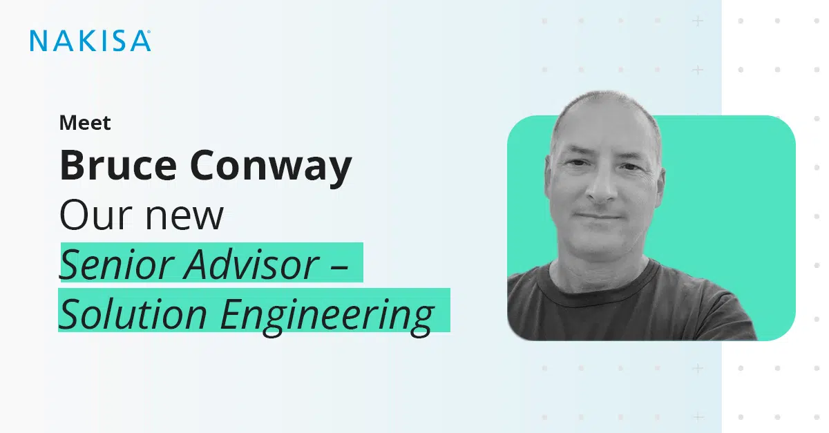 We are happy to announce that Bruce Conway has joined our team as “Senior Advisor – Solution Engineering”