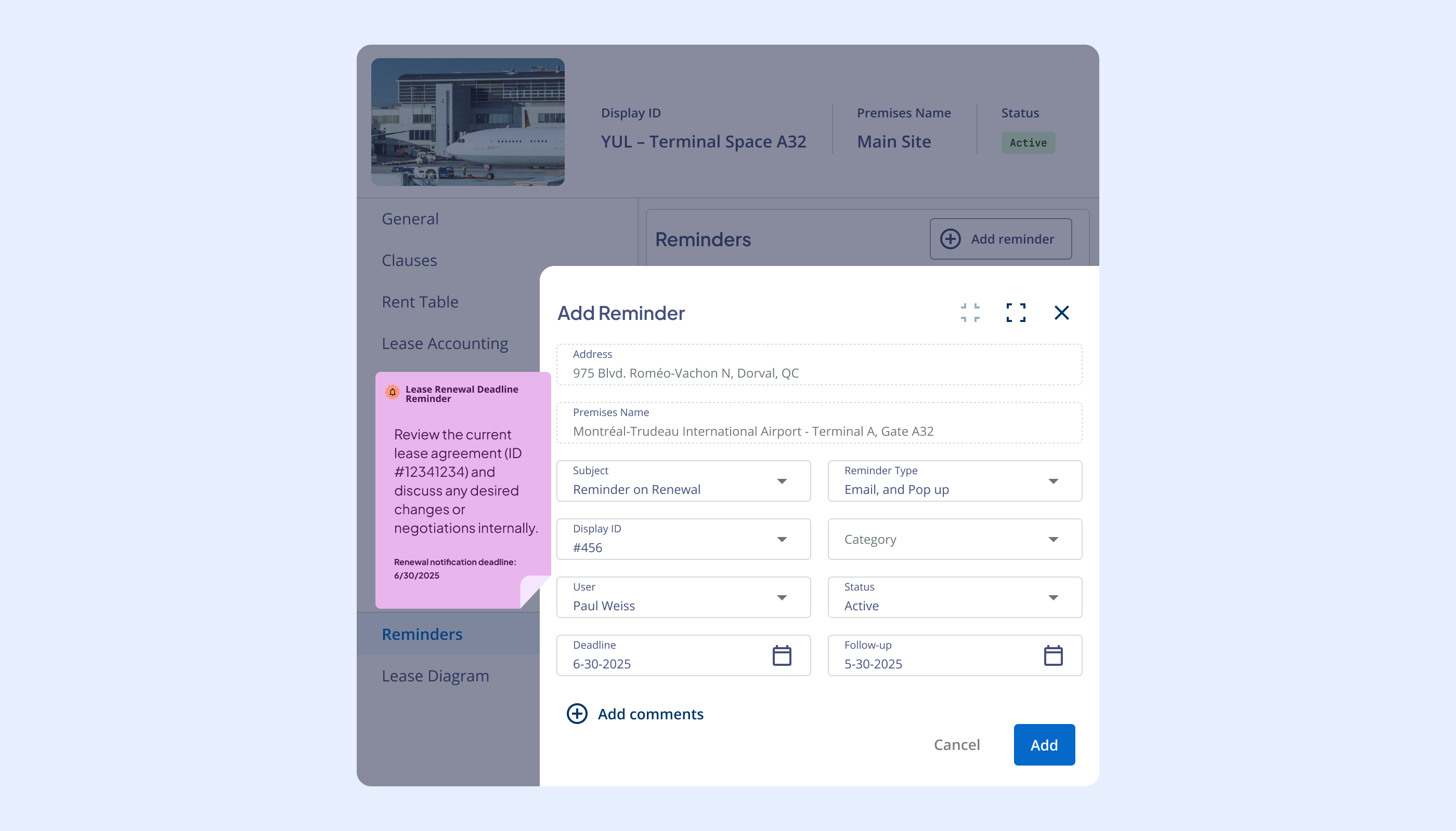 Nakisa enables airline teams to manage lease renewals, space areas, and critical dates with automated alerts and workflows.