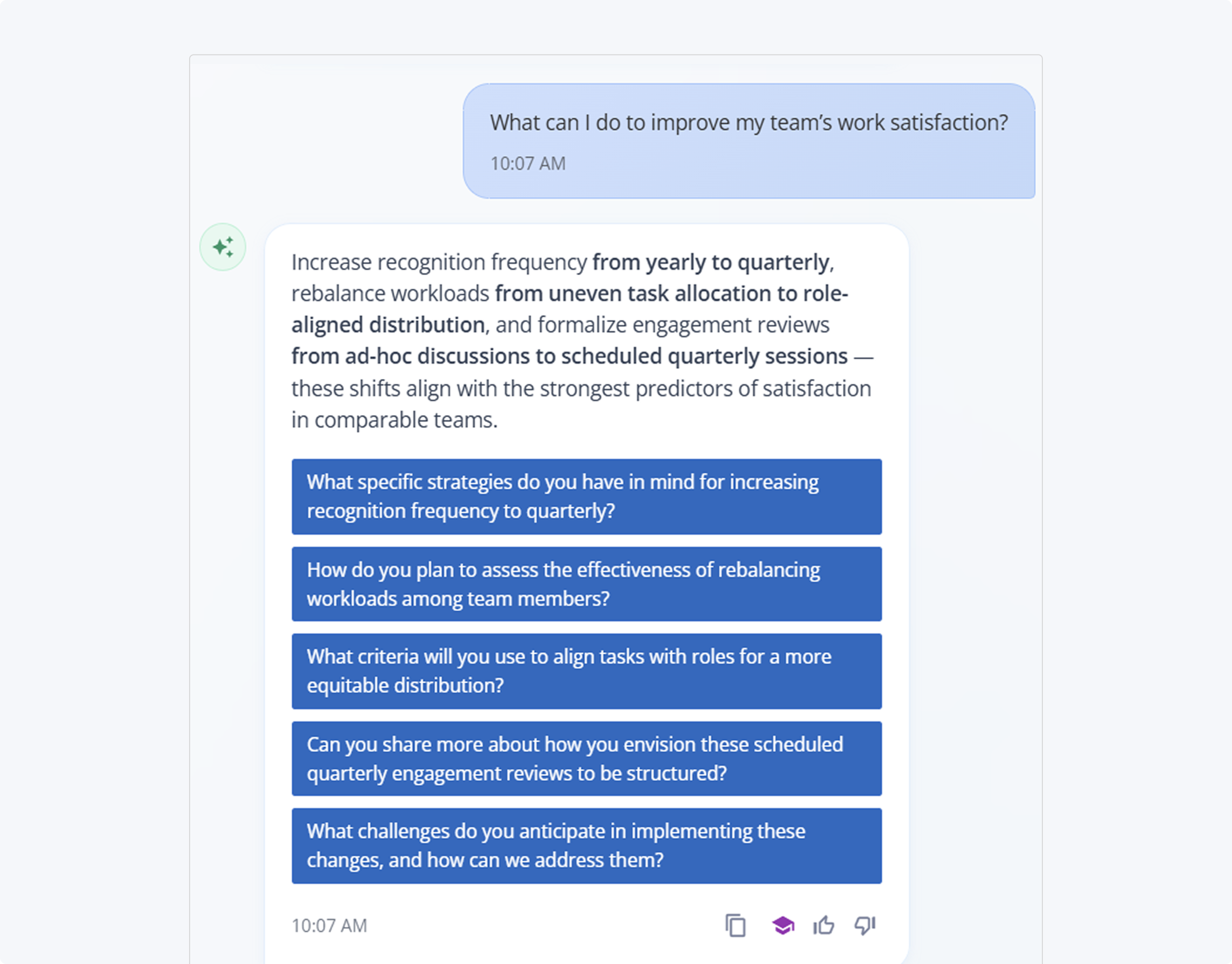 An open-ended prompt in NDI leads to evidence-based, interpretive insights across known patterns.